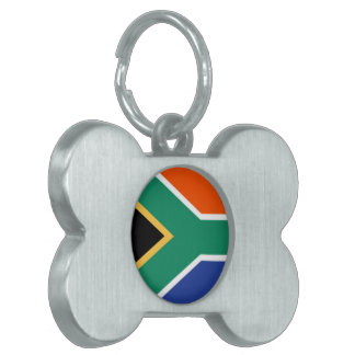 Zuid-Afrikaanse vlag Huisdieren Naamplaatje