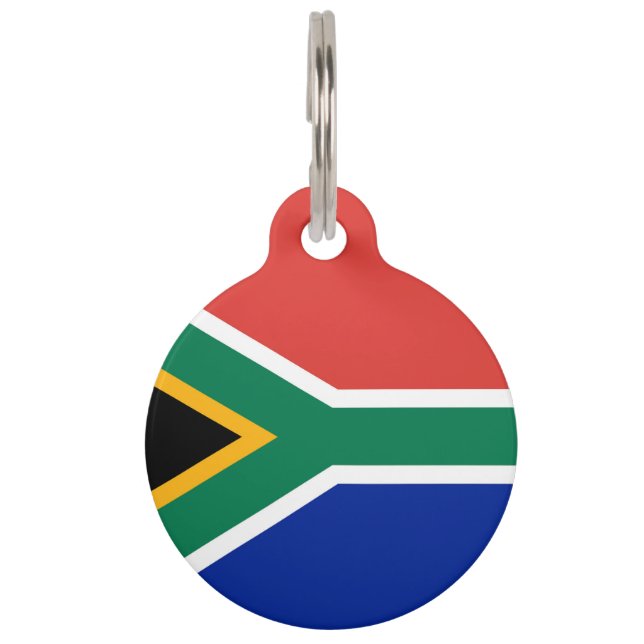 Zuid-Afrikaanse vlag Huisdierpenning (Voorkant)
