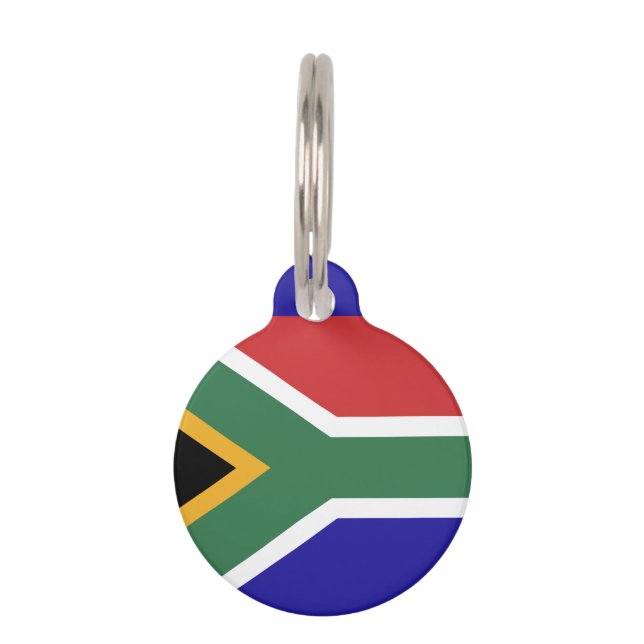 Zuid-Afrikaanse vlag Huisdierpenning (Achterkant)