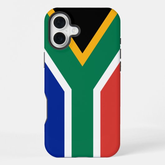 Zuid-Afrikaanse vlag iPhone Hoesje (Achterkant)