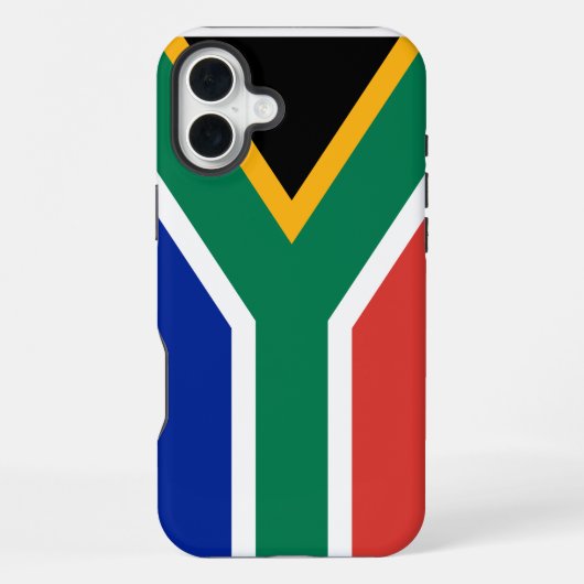 Zuid-Afrikaanse vlag iPhone Hoesje (Achterkant)