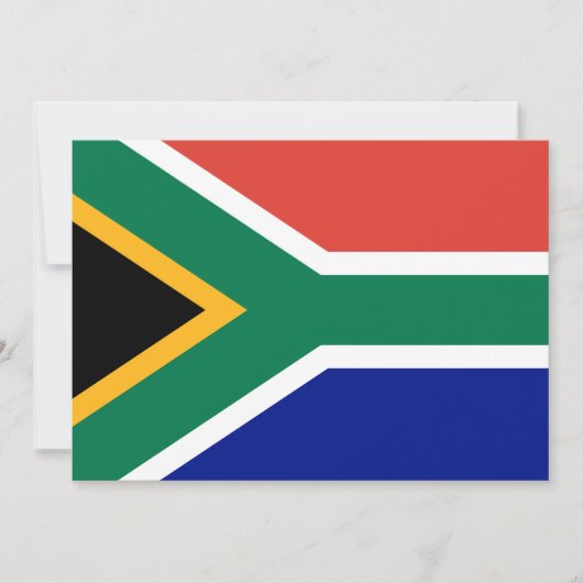 Zuid-Afrikaanse vlag Kaart (Voorkant)