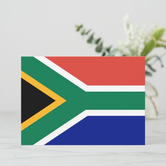 Zuid-Afrikaanse vlag Kaart (Staand voorkant)