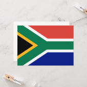 Zuid-Afrikaanse vlag Kaart (Voorkant / Achterkant in situ)