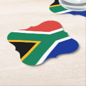 Zuid-Afrikaanse vlag Kartonnen Onderzetters (Gekanteld)