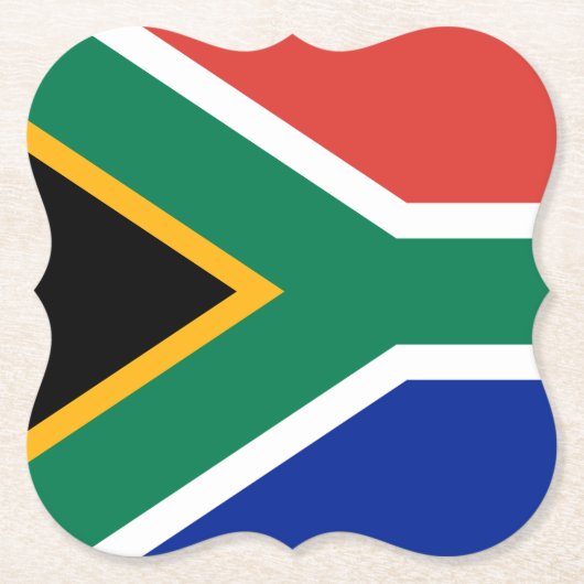 Zuid-Afrikaanse vlag Kartonnen Onderzetters (Voorkant)