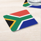 Zuid-Afrikaanse vlag Kartonnen Onderzetters (Schuin)