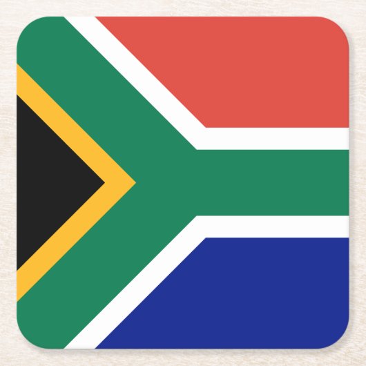 Zuid-Afrikaanse vlag Kartonnen Onderzetters (Voorkant)