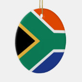 Zuid-Afrikaanse vlag Keramisch Ornament (Rechts)