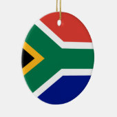 Zuid-Afrikaanse vlag Keramisch Ornament (Rechts)