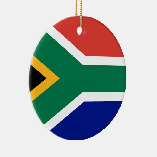 Zuid-Afrikaanse vlag Keramisch Ornament (Rechts)
