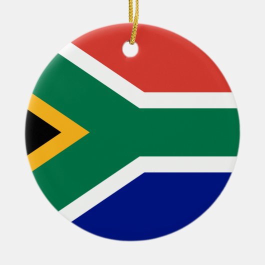 Zuid-Afrikaanse vlag Keramisch Ornament (Voorkant)