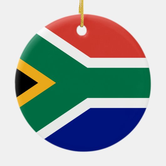 Zuid-Afrikaanse vlag Keramisch Ornament (Achterkant)