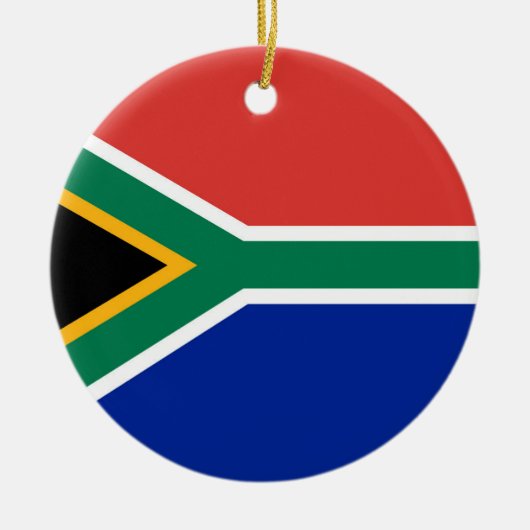 Zuid-Afrikaanse vlag Keramisch Ornament (Voorkant)