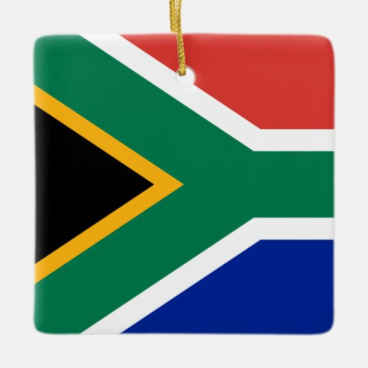 Zuid-Afrikaanse vlag Keramisch Ornament (Voorkant)