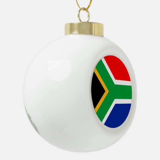 Zuid-Afrikaanse vlag Keramische Bal Ornament (Links)