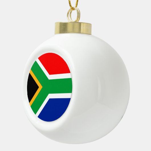 Zuid-Afrikaanse vlag Keramische Bal Ornament (Rechts)