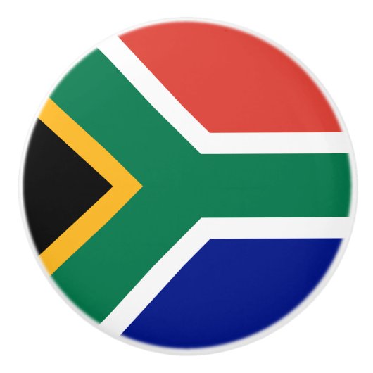 Zuid-Afrikaanse vlag Keramische Knop (Voorkant)