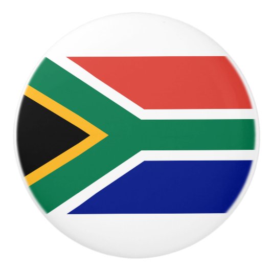 Zuid-Afrikaanse vlag Keramische Knop (Voorkant)