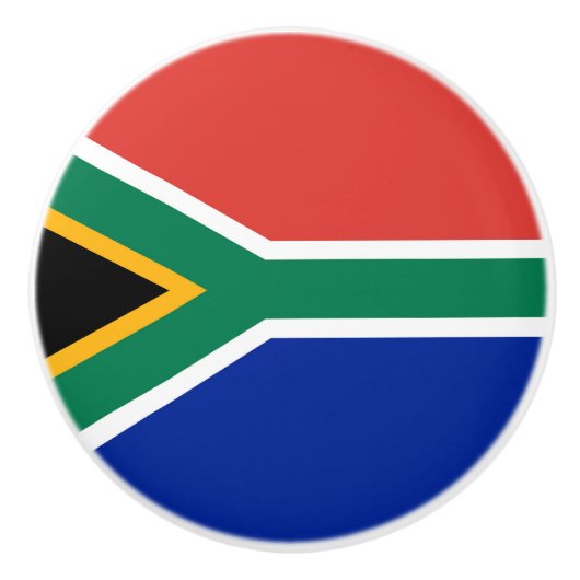 Zuid-Afrikaanse vlag Keramische Knop (Voorkant)