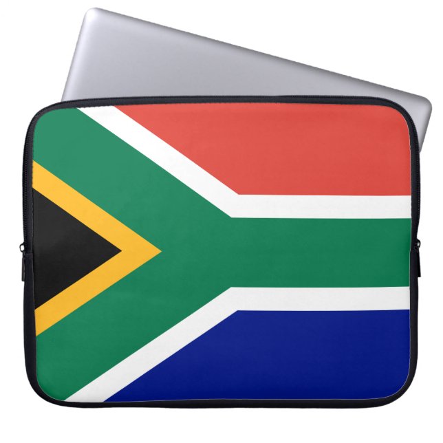 Zuid-Afrikaanse vlag Laptop Sleeve (Voorkant)