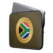 Zuid-Afrikaanse vlag Laptop Sleeve (Voorkant Links)