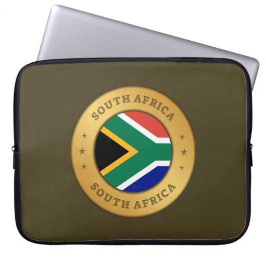 Zuid-Afrikaanse vlag Laptop Sleeve (Voorkant)