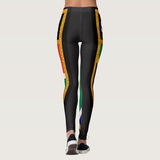 Zuid-Afrikaanse vlag Leggings (Achterkant)