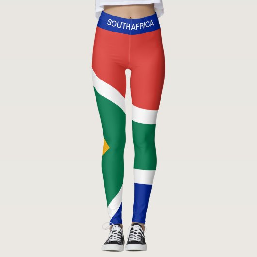 Zuid-Afrikaanse vlag Leggings (Voorkant)