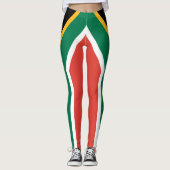 Zuid-Afrikaanse vlag Leggings (Voorkant)
