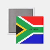 Zuid-Afrikaanse vlag Magneet (Voorkant / Achterkant)
