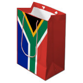 Zuid-Afrikaanse vlag Medium Cadeauzakje (Voorkant Gekanteld)