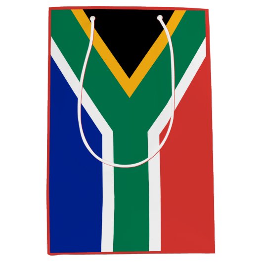Zuid-Afrikaanse vlag Medium Cadeauzakje (Voorkant)