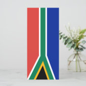 Zuid-Afrikaanse vlag Menu (Staand voorkant)