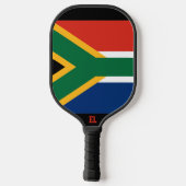 Zuid-Afrikaanse vlag met Initiaal Pickleball Paddle (Achterkant)