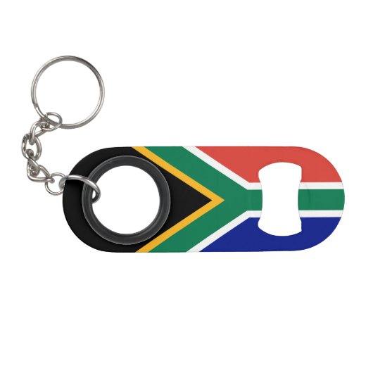 Zuid-Afrikaanse vlag Mini Flessenopener (Voorkant (Horizontaal))