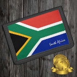 Zuid-Afrikaanse vlag mode, patriotten/sport Drievoud Portemonnee<br><div class="desc">WALLETS: Zuid-Afrika & Zuid-Afrikaanse vlag mode - hou van mijn land,  reiscadeaus,  opa-verjaardag,  nationale patriotten / sportfans</div>