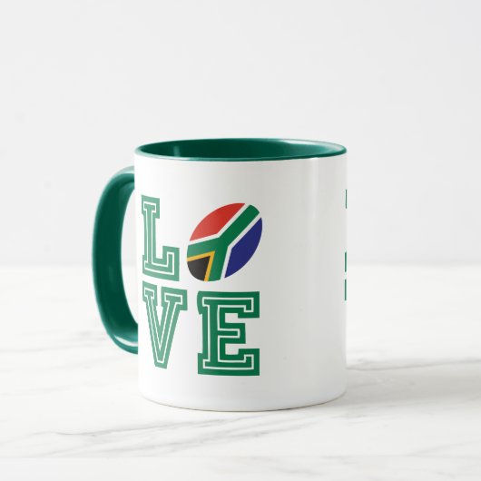 Zuid-Afrikaanse vlag Mok (Voorkant links)