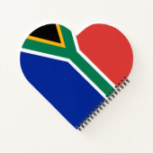 Zuid-Afrikaanse vlag Notitieboek (Achterkant)