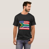 Zuid-Afrikaanse vlag ontdaan T-shirt (Voorkant volledig)