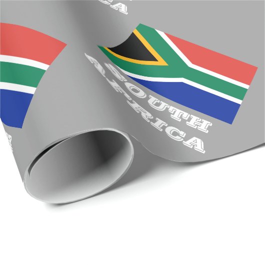 Zuid-Afrikaanse vlag — ontwerp van verpakkingspapi Cadeaupapier (Rol Hoek)