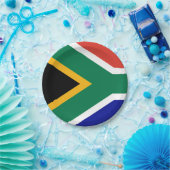 Zuid-Afrikaanse vlag Papieren Bordje (Feest)