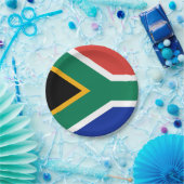 Zuid-Afrikaanse vlag Papieren Bordje (Feest)