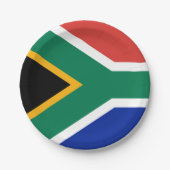 Zuid-Afrikaanse vlag Papieren Bordje (Voorkant)