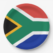 Zuid-Afrikaanse vlag Papieren Bordje (Voorkant)