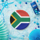 Zuid-Afrikaanse vlag Papieren Bordje (Feest)