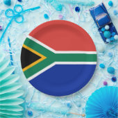 Zuid-Afrikaanse vlag Papieren Bordje (Feest)