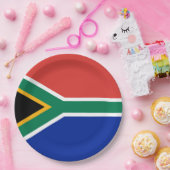 Zuid-Afrikaanse vlag Papieren Bordje (Feest)