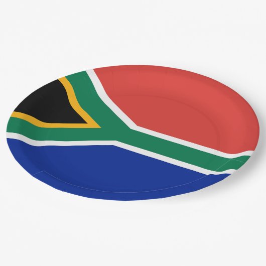 Zuid-Afrikaanse vlag Papieren Bordje (Gekanteld)
