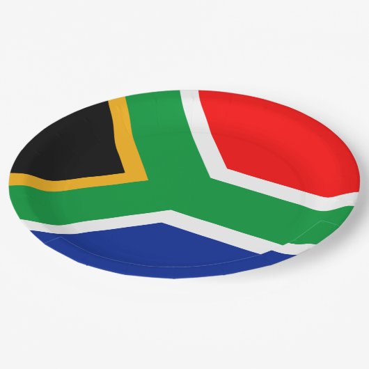 Zuid-Afrikaanse vlag Papieren Bordje (Gekanteld)